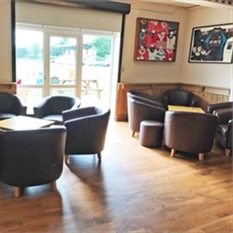 Trent scores a conversion with new rugby club furniture