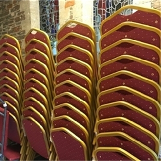 New stacking chairs for The Church of St. Nicolas