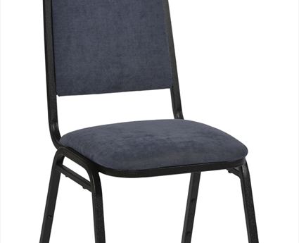 Cambridge Deluxe Steel Stacking Chair with Black Frame