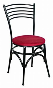 Napoli Black Side Chair for cafés