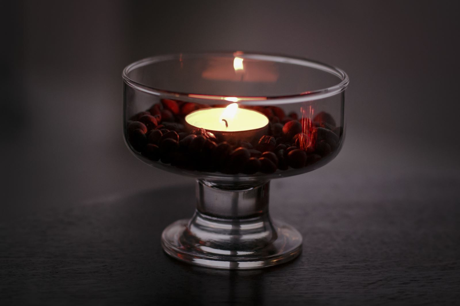 Coffee beans candle