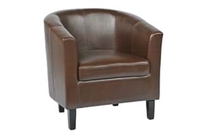 leather tub chair from Trent Furniture