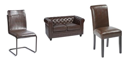 Examples of leather style contract furniture from Trent Furniture