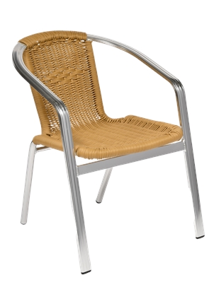 Trent Furniture's Monaco wicker outdoor stacking chair is ideal for pub gardens