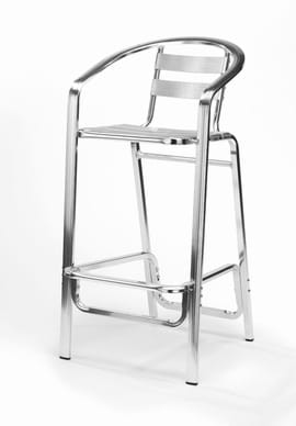 Outdoor aluminium bar stool 